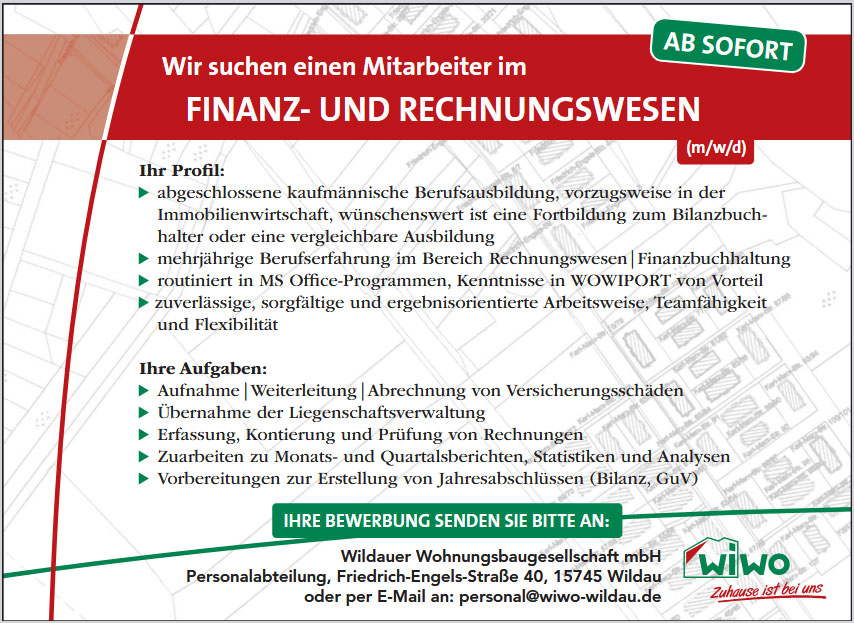 Mitarbeiter im Finanz- und Rechnungswesen